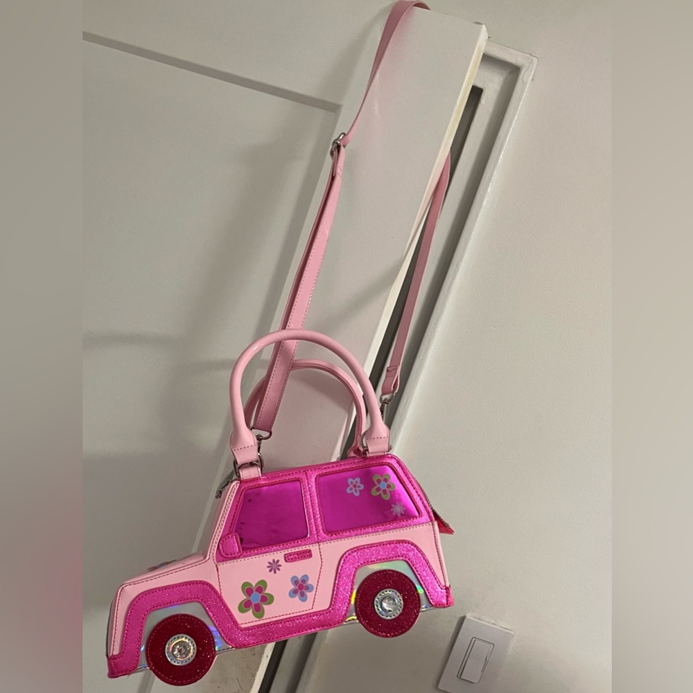 NWOT - Sugar Thrillz Barbie SUV Lets Go Party Car Crossbody Pink Bag
